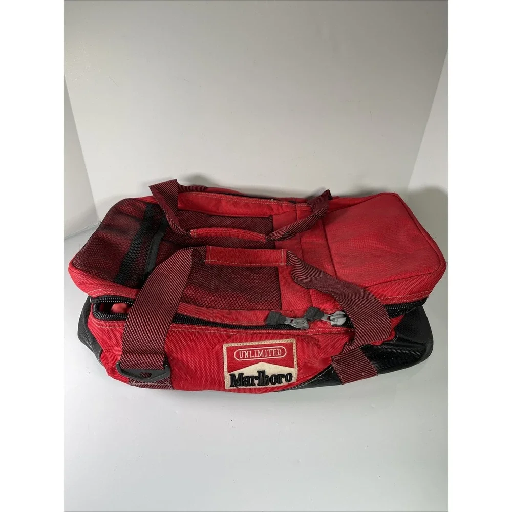 Marlboro Unlimited Gear Large Red Divided Cooler Bag Duffel 20